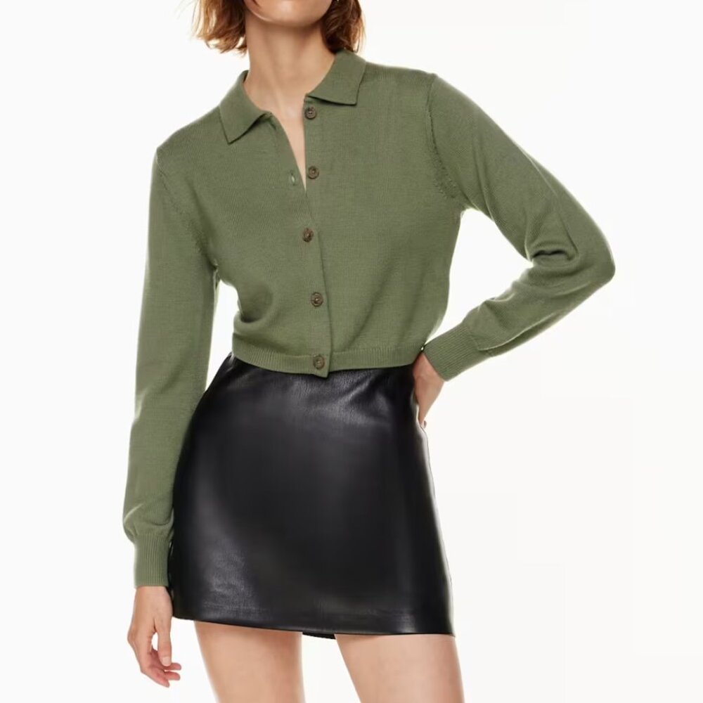 Aritzia 100% Merino Wool Nextdoor Sweater in Sage Green